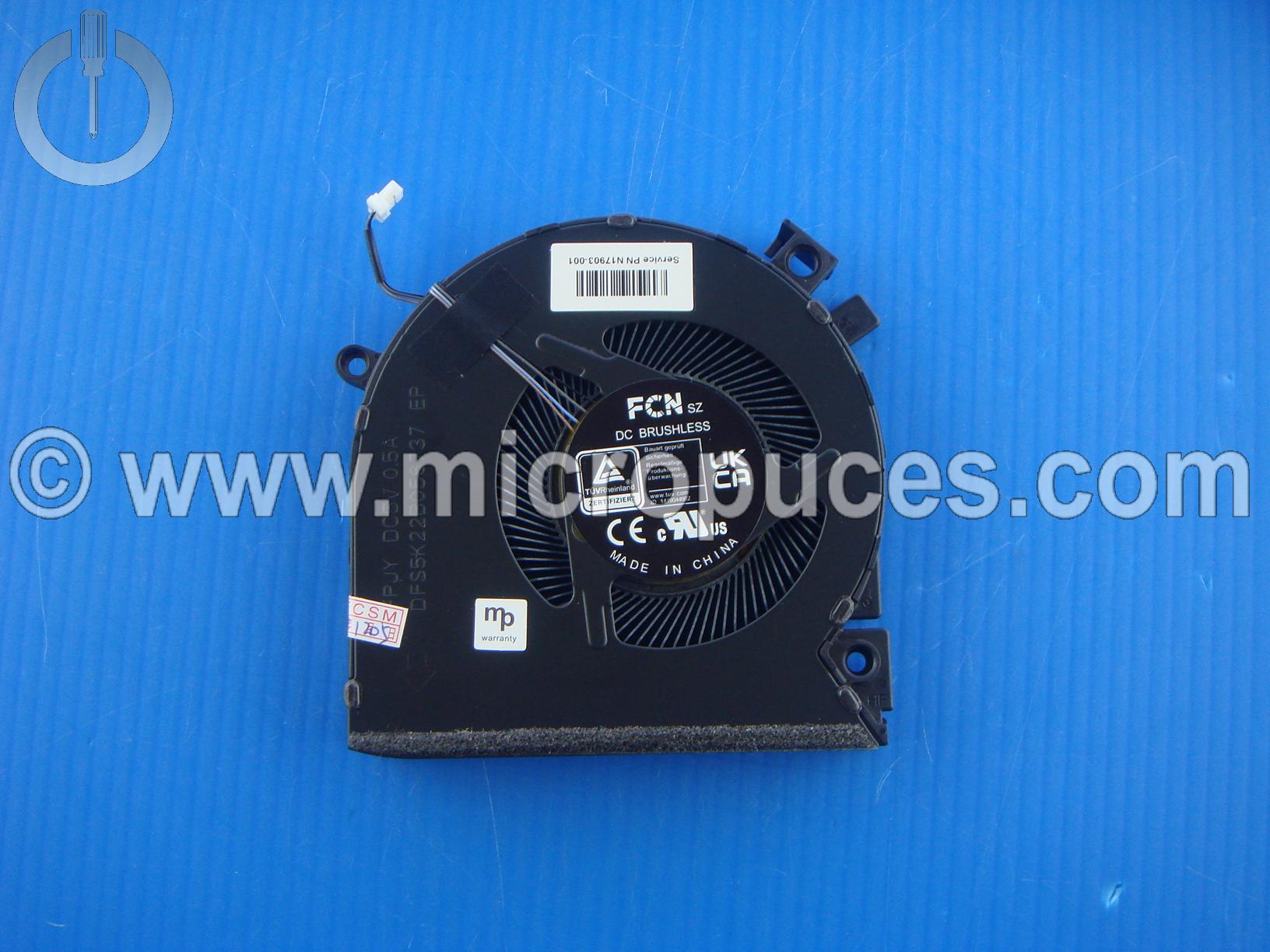 Ventilateur CPU pour HP Victus 15-fa0006nk