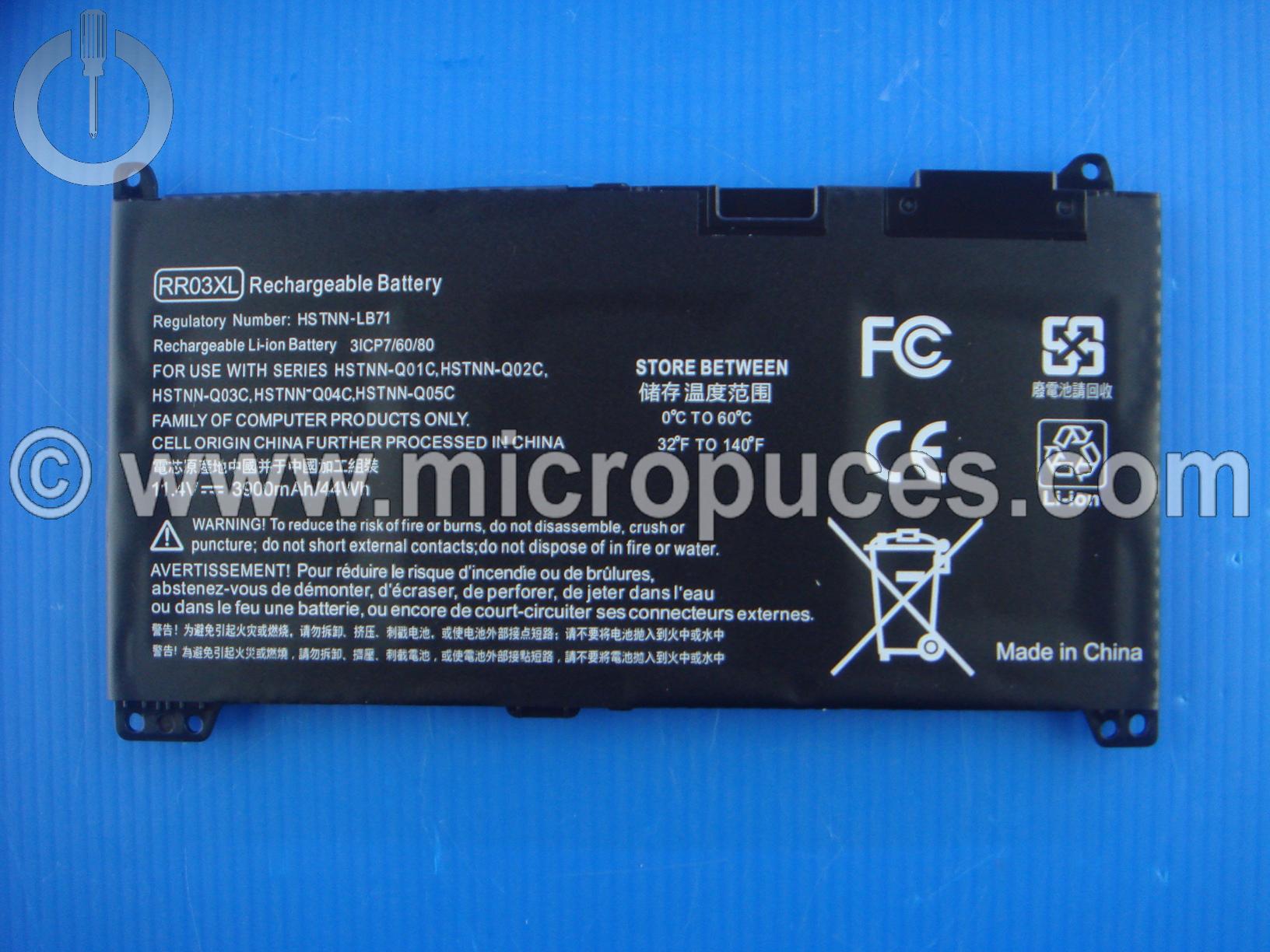 Batterie d'origine HP RR03XL