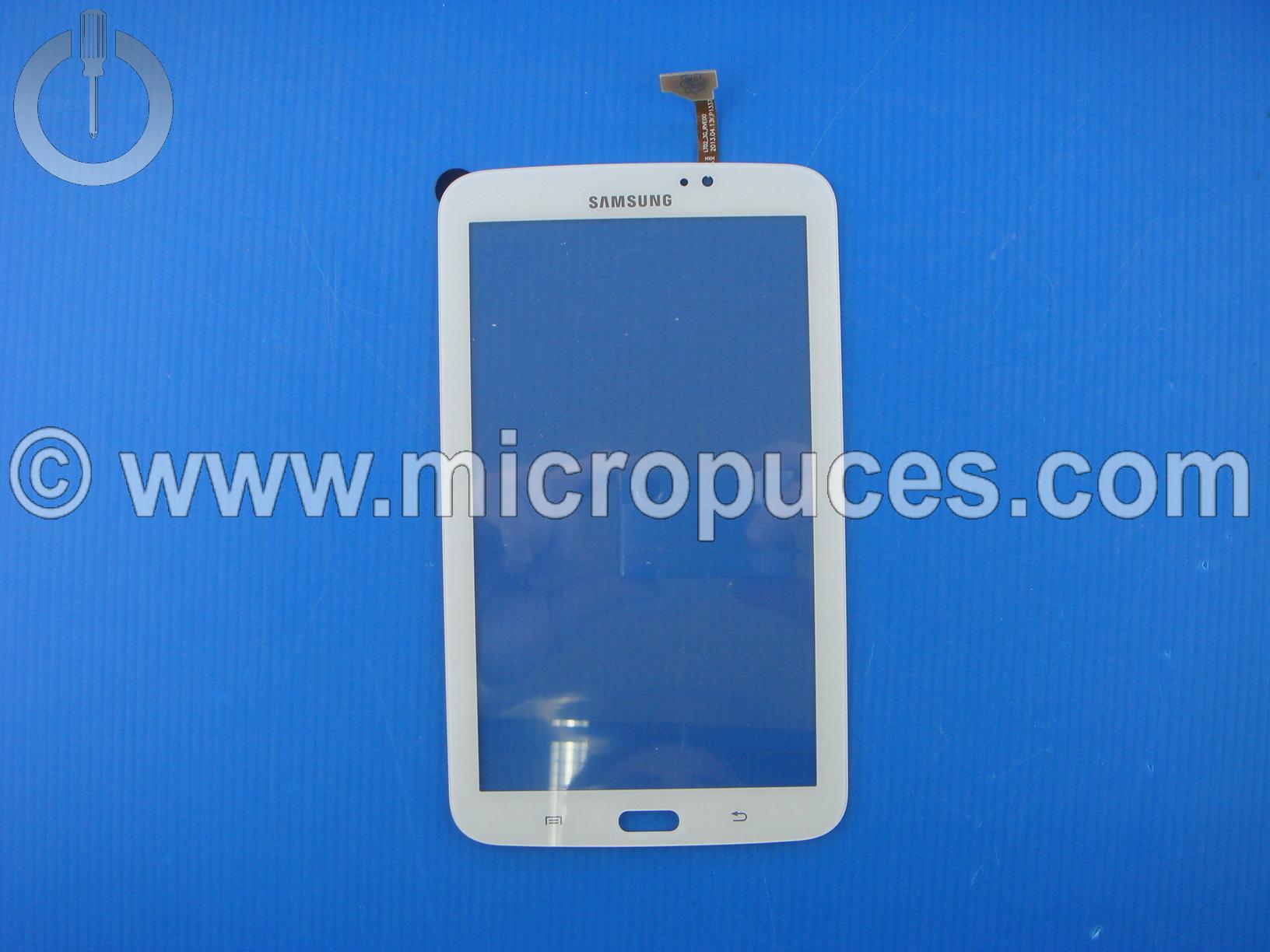 Vitre tactile blanche pour Samsung Galaxy Tab 3 7" SM-T210