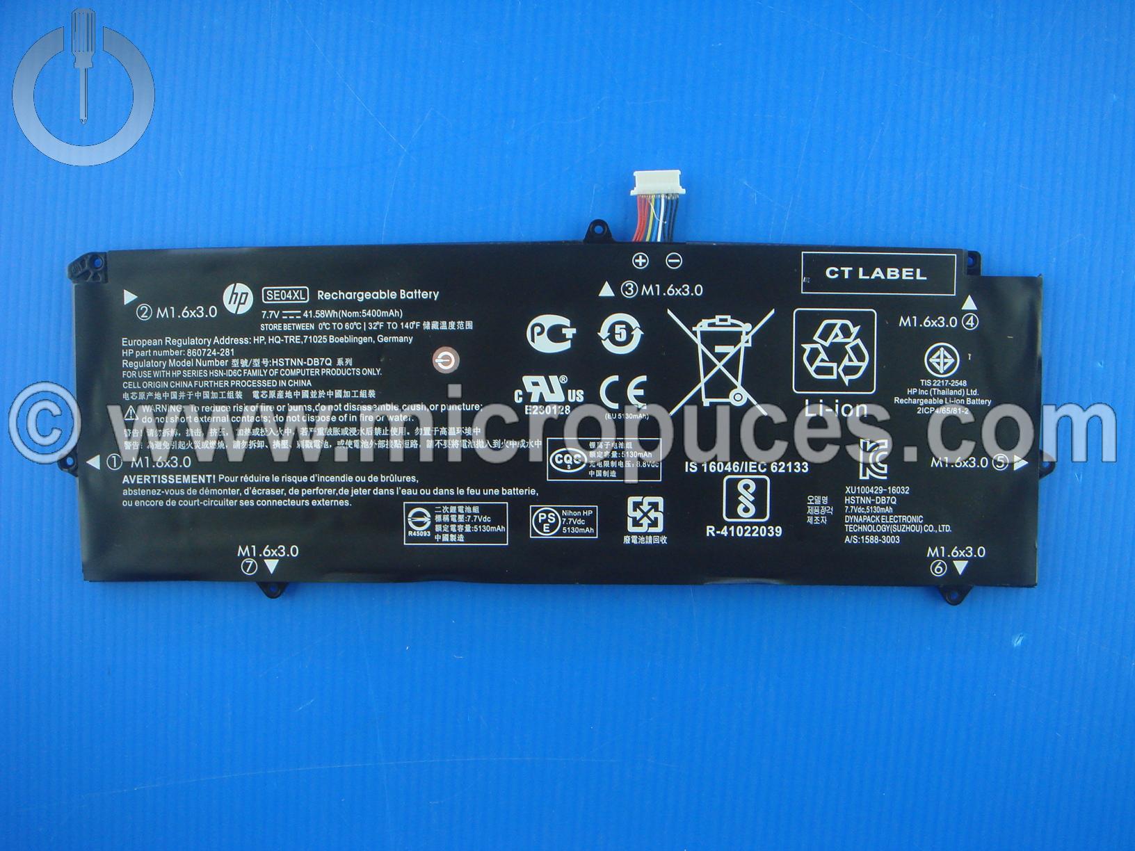 Batterie pour HP Pro x2 612 G2