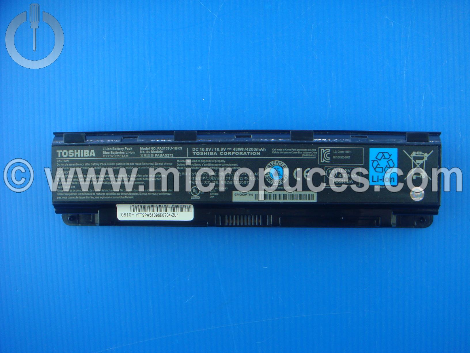 Batterie d'origine TOSHIBA PA5109U-1BRS