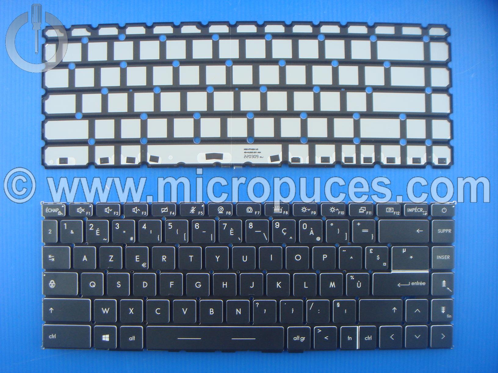 Clavier rtro clair  noire pour MSI Modern 15 MS1551