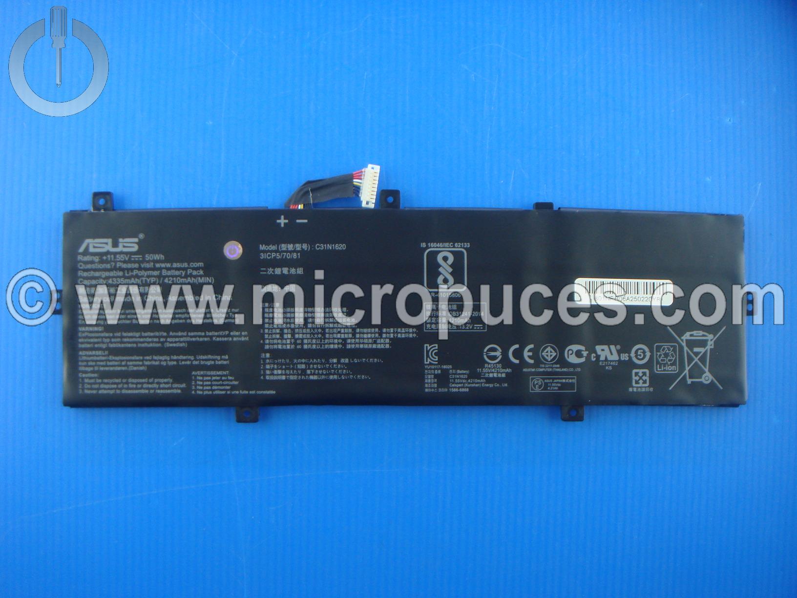 Batterie de remplacement pour ASUS UX430U