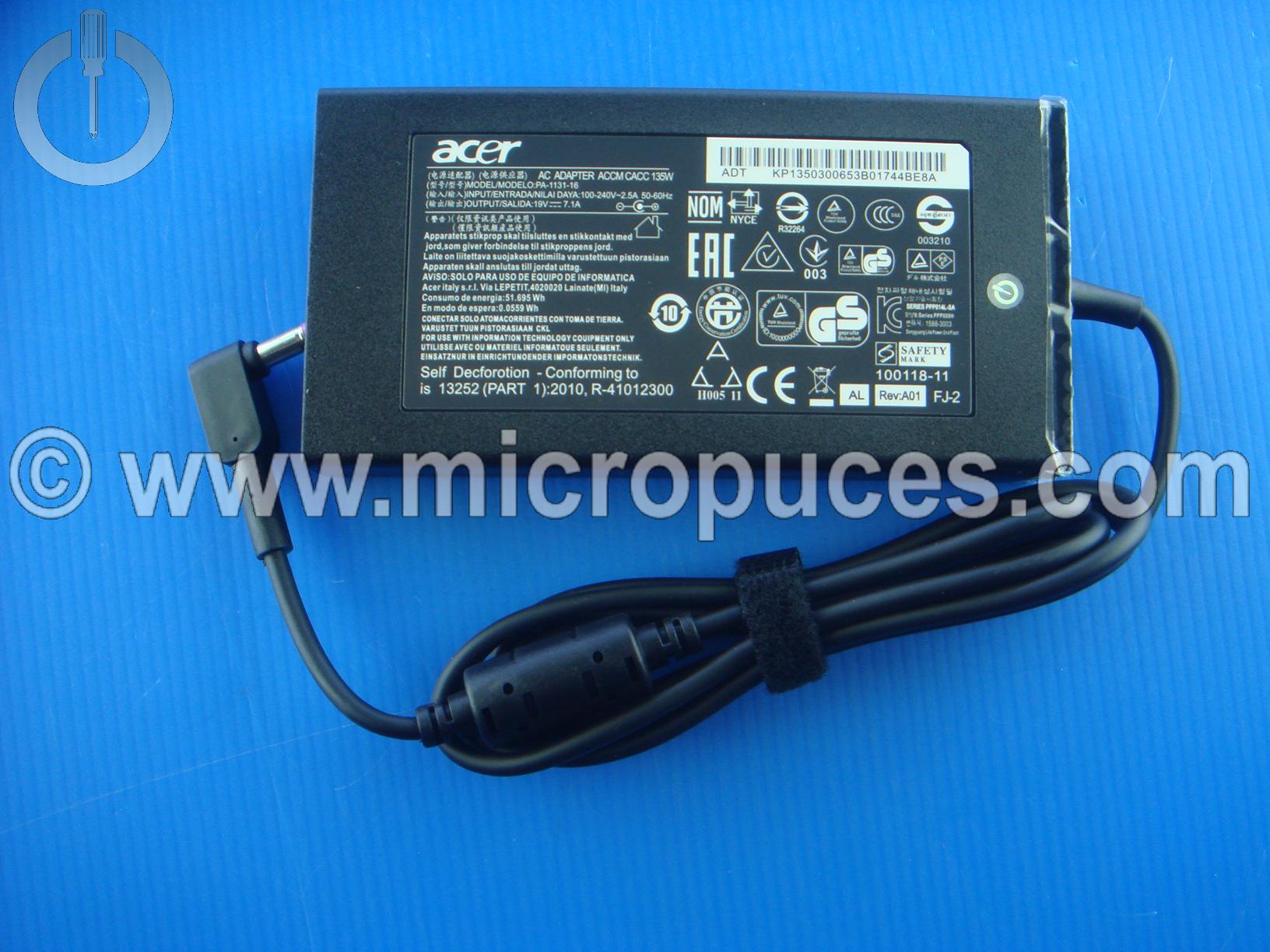 Alimentation NEUVE ACER 135W 19.5V