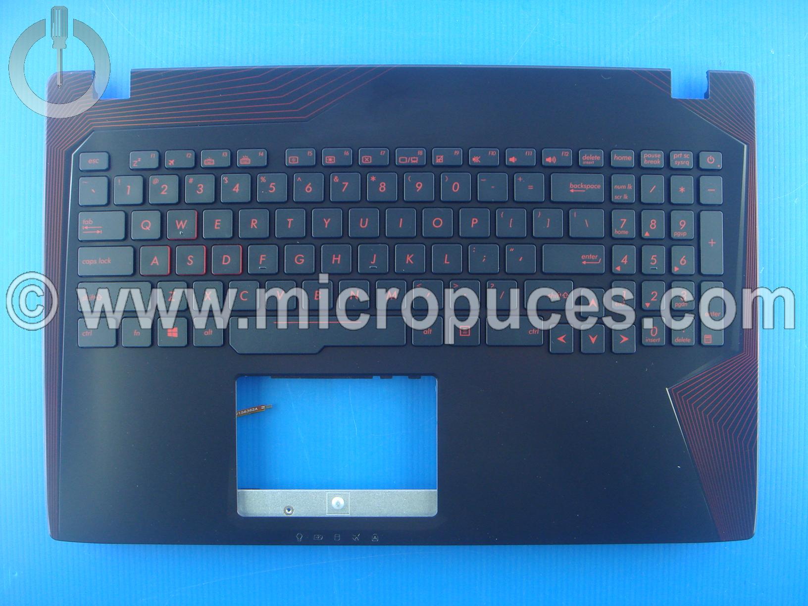 Clavier QWERTY + plasturgie du dessus pour ASUS G53VW FX553VW GL553VW version 2