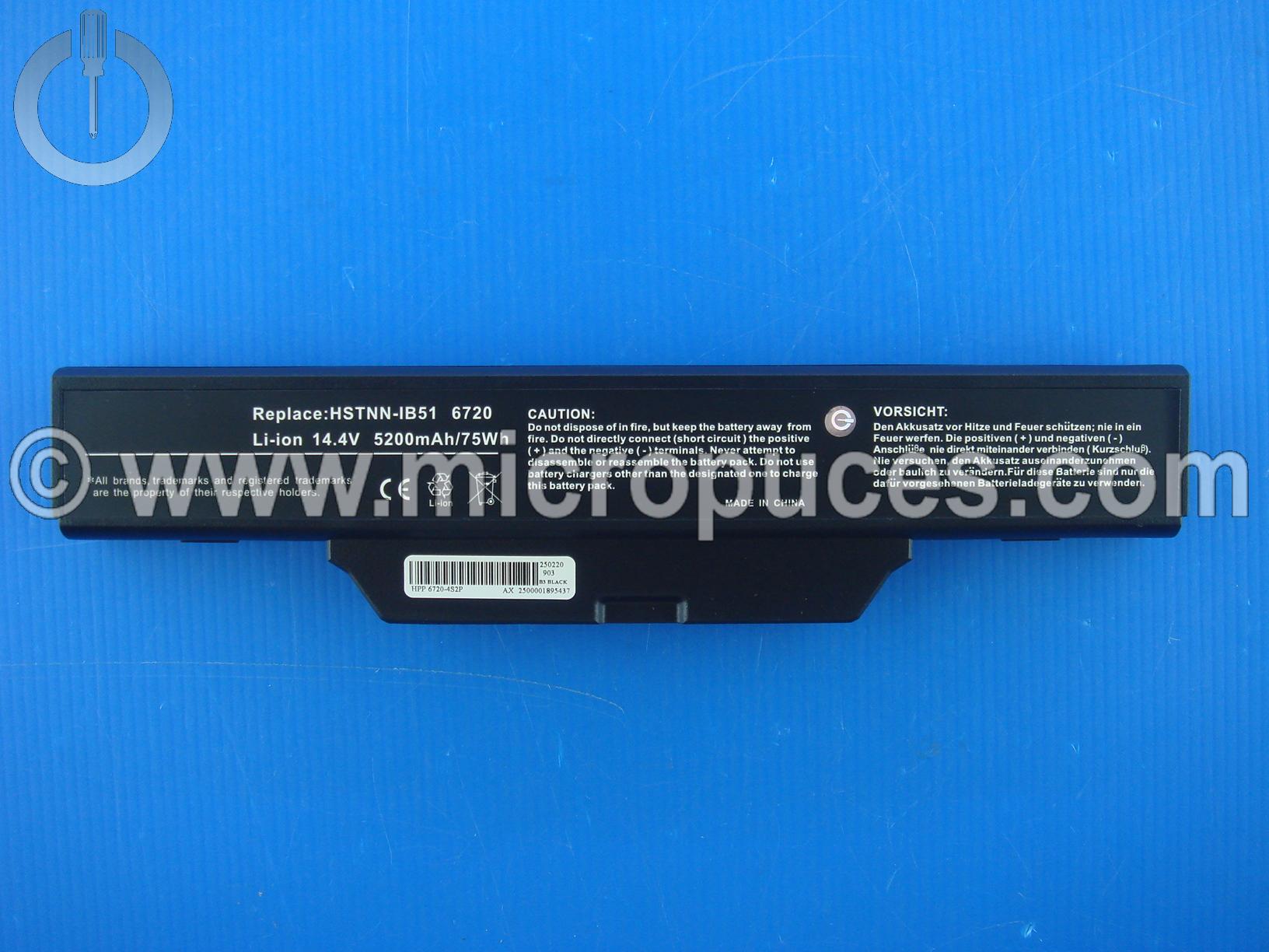 Batterie 14.4 v de remplacement pour 6720S 6820S