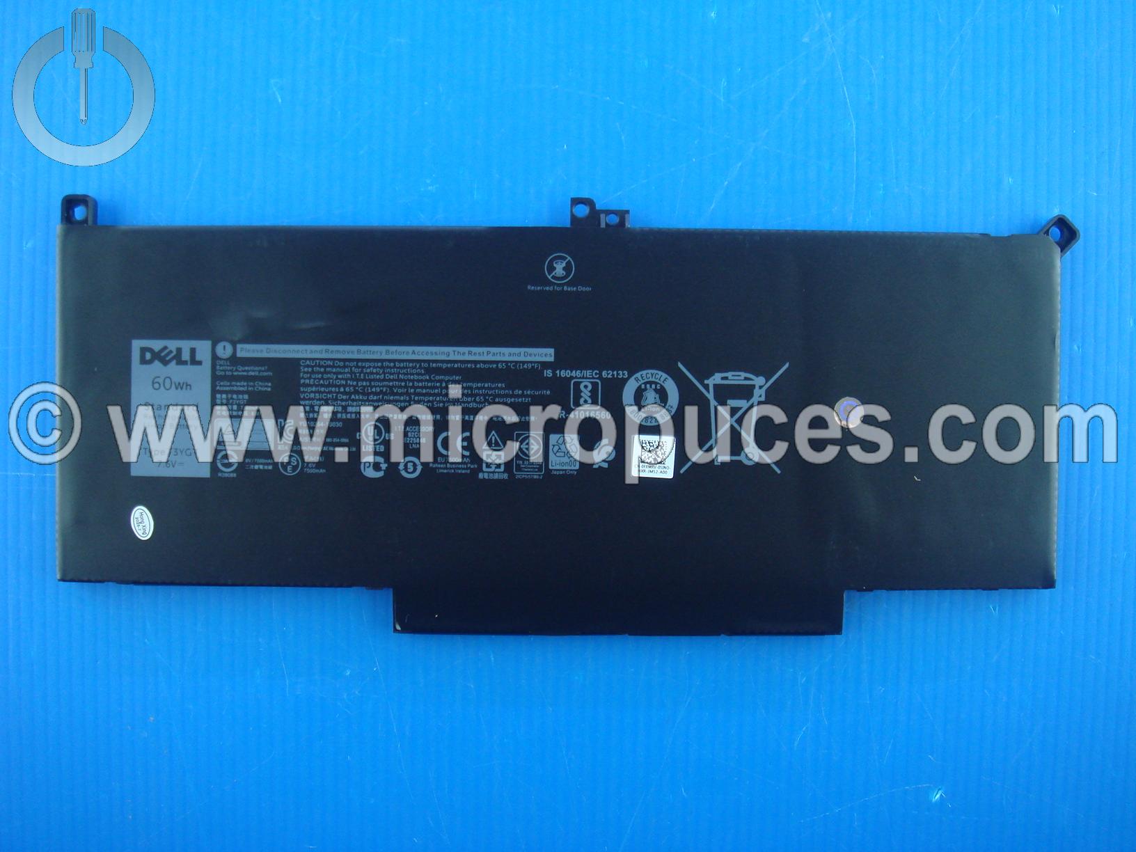 Batterie d'origine DELL Latitude 7480