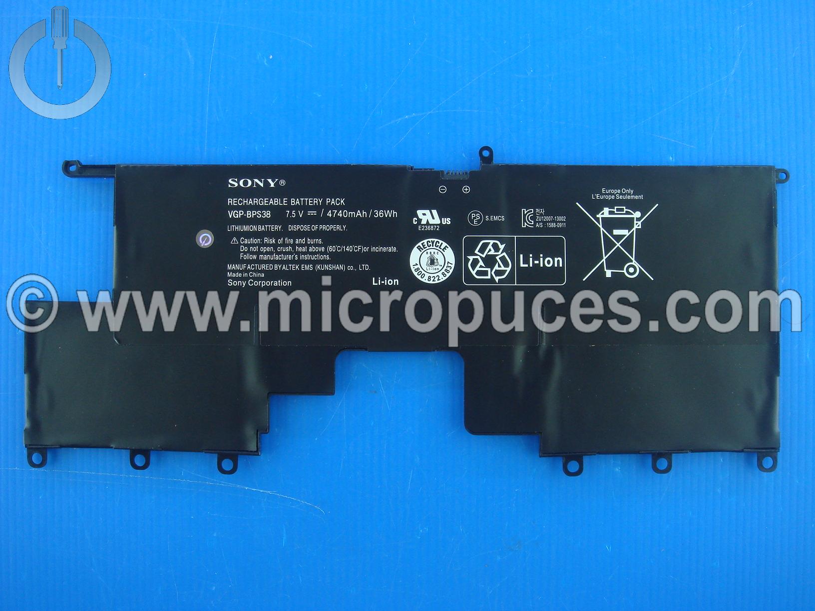 Batterie pour SONY VAIO SVP132A1CM