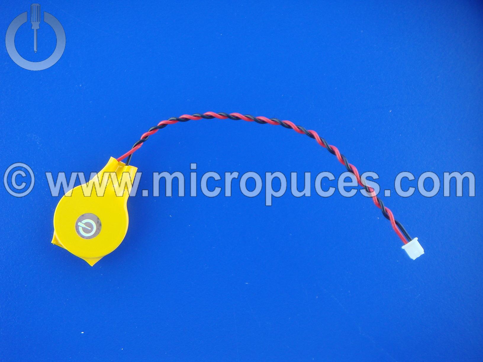 Pile Bios CR2032 ou CR2032W avec cable 2 pins